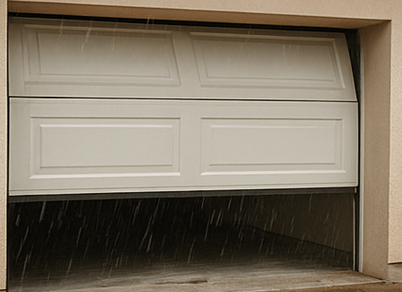 Garage door won’t close during rainstorm, technician responds urgently