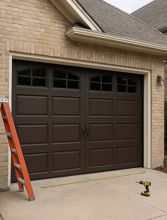 Custom Measured Garage Door Installation